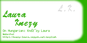 laura knezy business card